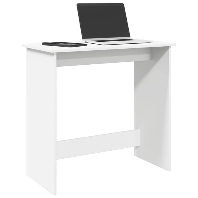 vidaXL - Bureau - 80x40x75 - cm - bewerkt - hout - wit
