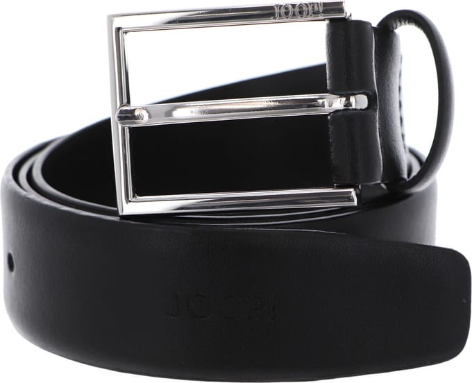 JOOP! Leren Riem Standard Coll. Belt 3,5 CM W80 Black Zwart