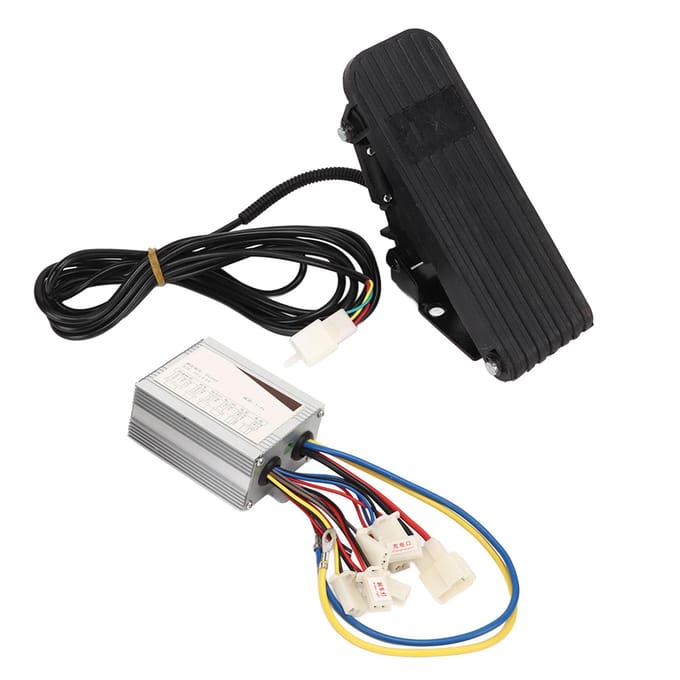 24V 350W Twee Snelheden Controller Pedaal Gaspedaal Kit Elektrische Fiets Controller Voet Gaspedaal Ombouwset black