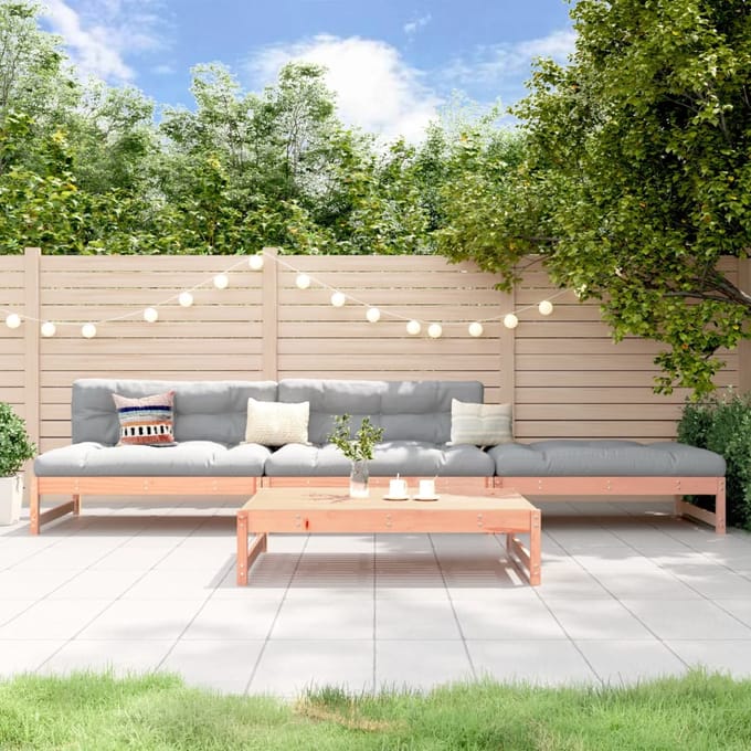 vidaXL - 4-delige - Loungeset - massief - douglashout