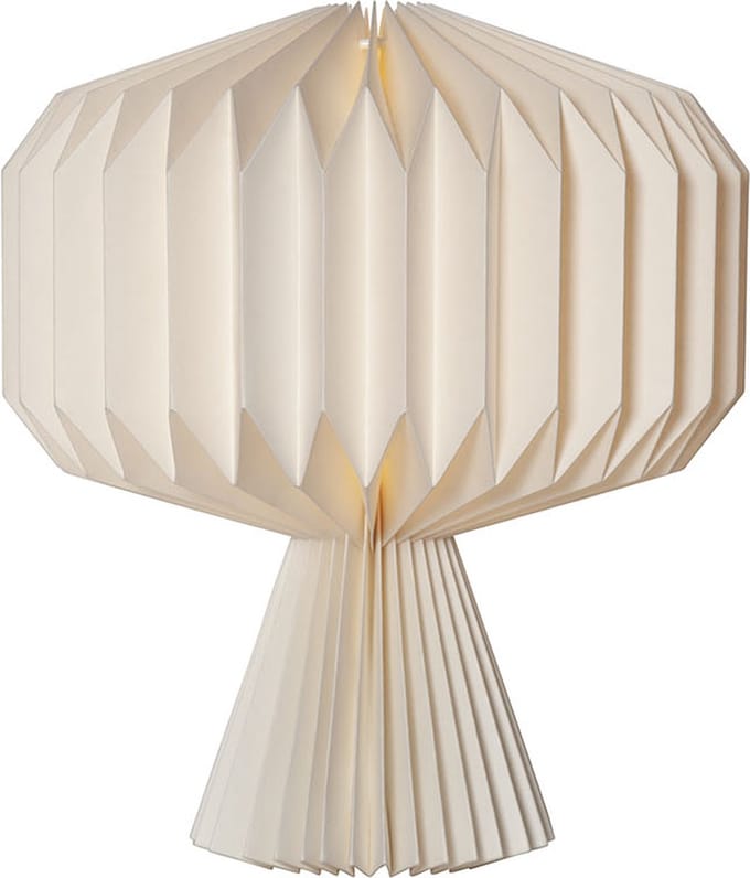 Tafellamp "Honeycomb" van FSC-papier, wit, opvouwbaar, voor E14-fitting, 33 cm