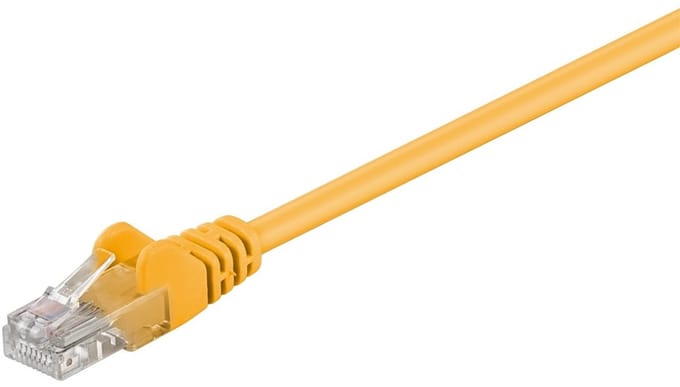 Wentronic CAT5E Netwerkkabel - RJ45 - Geel - 2 m