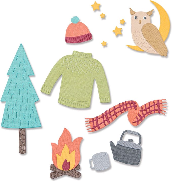 Sizzix Thinlits ponssjabloon "Cozy Woodland"