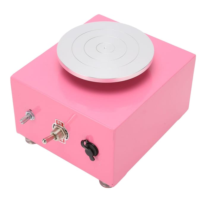 Mini Pottenbakkersschijf Keramische Schijf Instelbare Snelheid Mini Elektrische Pottenbakkersschijfmachine voor DIY Klei US Plug