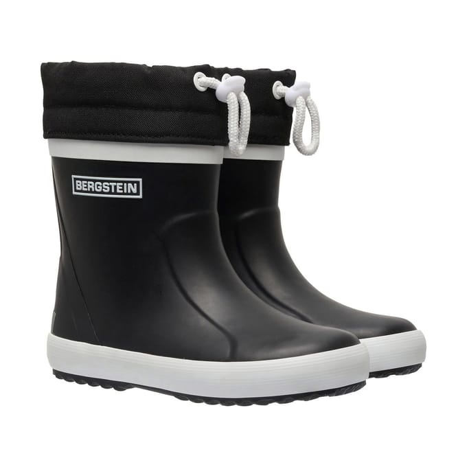 Bergstein Classic Thermo Unisex Junior Regenlaarzen - Black