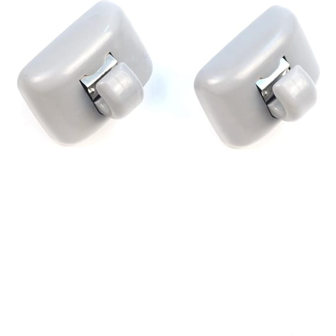 BDP1655-1 2 Stuks Zonneklep Schaduwhouder Haak Clips Grijze Kleur voor A1 A3 A4 B7 B8 B9 A5 A6 C6 Q2 Q3 Q5 TT Seat Exeo