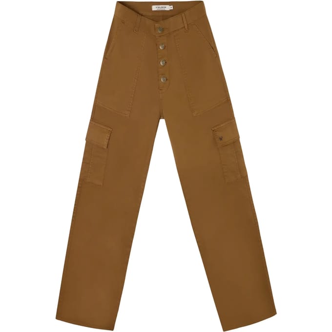 Hoge taille dames cargo broek Silbon