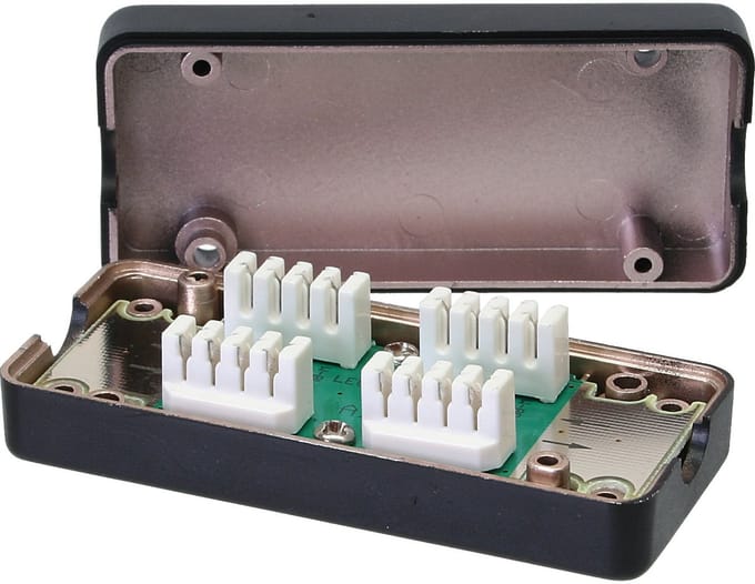 InLine® Cat.6A-aansluitmodule, met LSA-technologie, afgeschermd tot 600 MHz