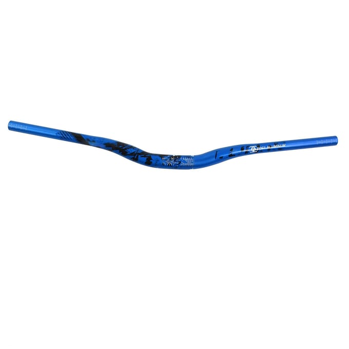 Guidon de vélo extra long en alliage d'aluminium 31,8 x 720 mm pour cyclisme Bleu blue