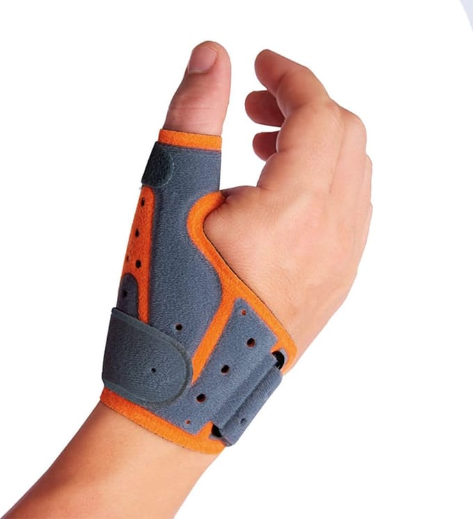 Orliman Manutec Duimbrace - Maat: 2 (18-22 cm) - Kleur: Grijs