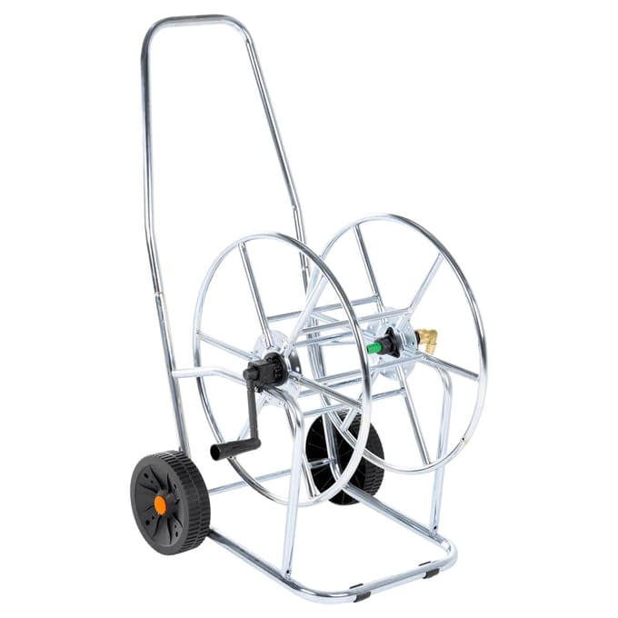 vidaXL - Tuinslangkar - voor - 80 - m - 3/4" - slang - staal