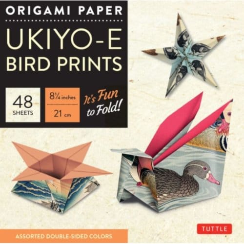 Origami Paper - Ukiyo-E Bird Prints - 8 1/4" - 48 Sheets - Tuttle Studio