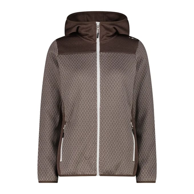 Dames fleece met capuchon CMP Knit Tech