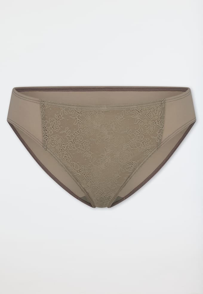 Rio-rioslip van ondoorzichtig kant in de kleur jade - Air 36