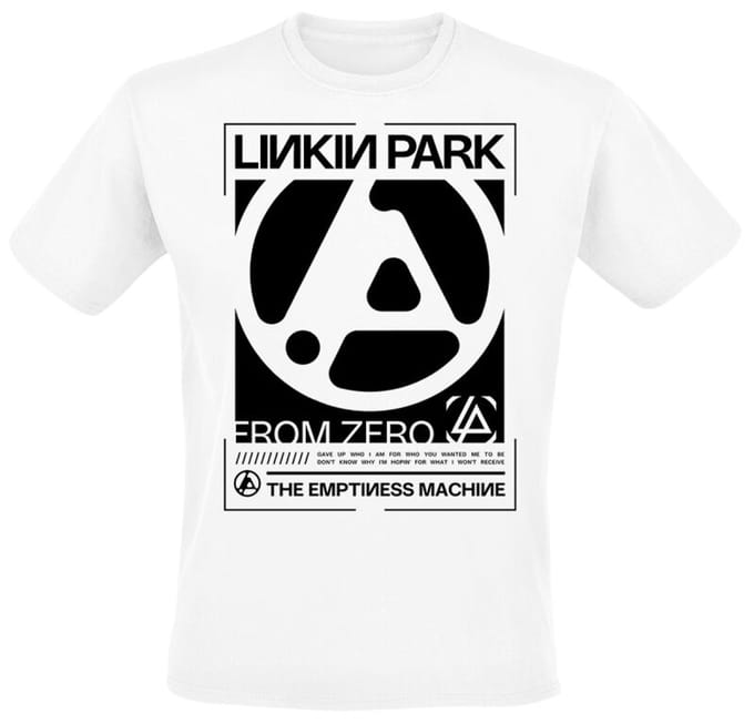 Linkin Park T-shirt - From Zero The Emptiness Block - S tot 5XL - voor Mannen - wit