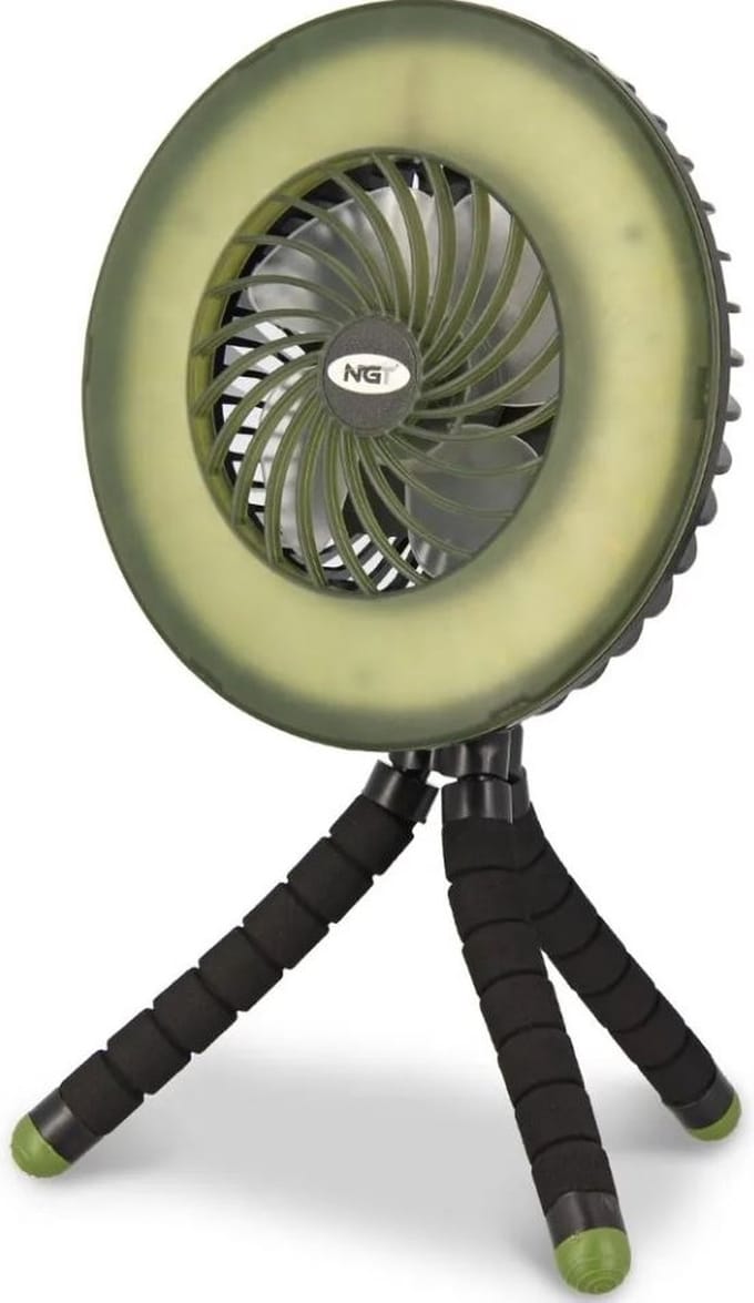 NGT Dynamic Fan (Incl. 3600mAh Powerbank & Licht) - Bivvy Accessoire