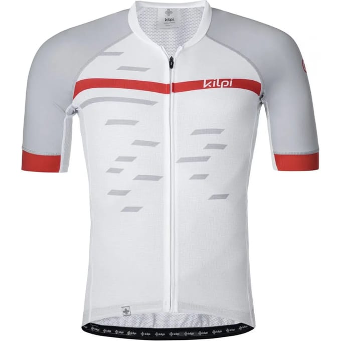 Kilpi Veneto Korte Mouwen Fietsshirt Wit,Grijs XS Man