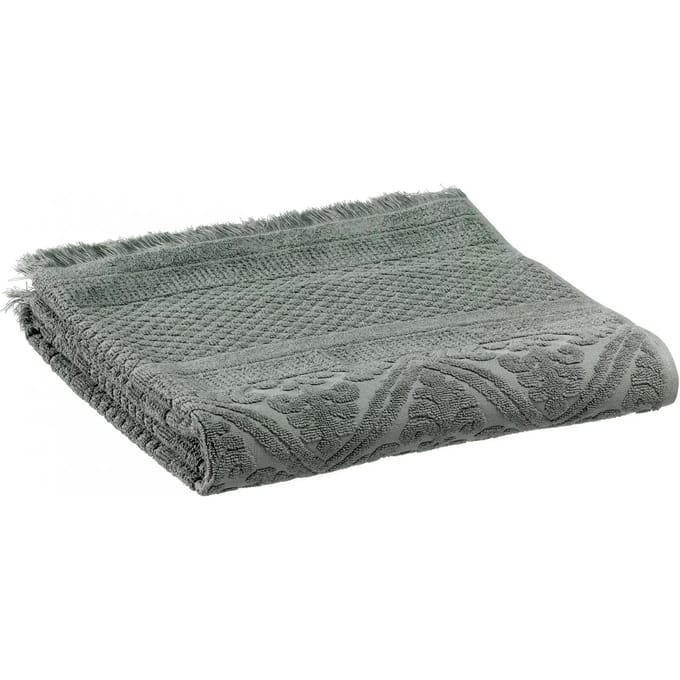 VIVARAISE - Effen badhanddoek Zoé Thym 70 x 140