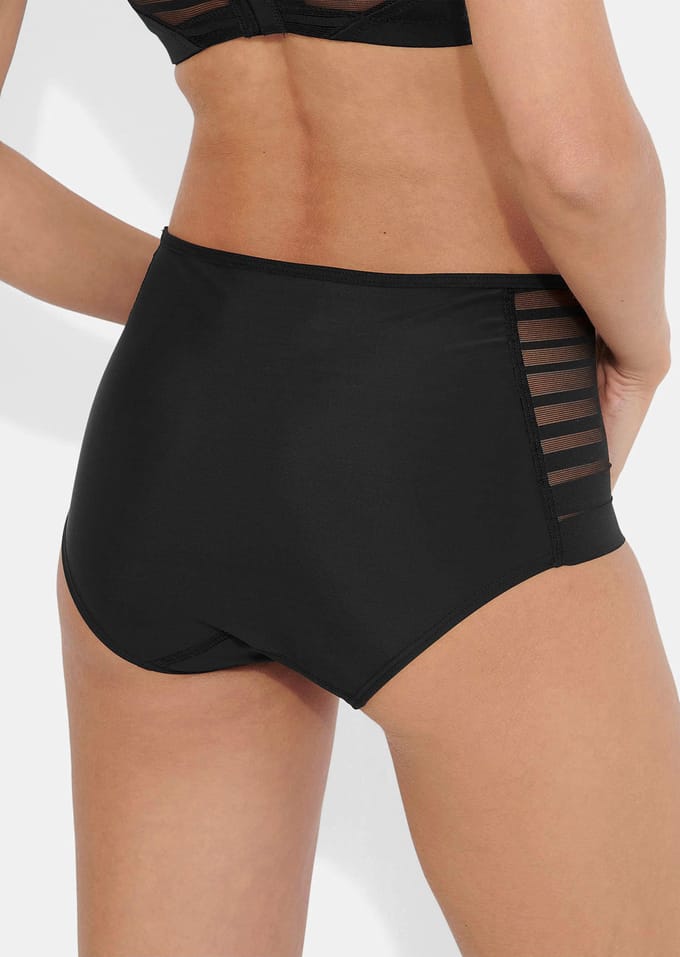 Maxislip met power-mesh - zwart - Gr. 44 van Goldner Fashion