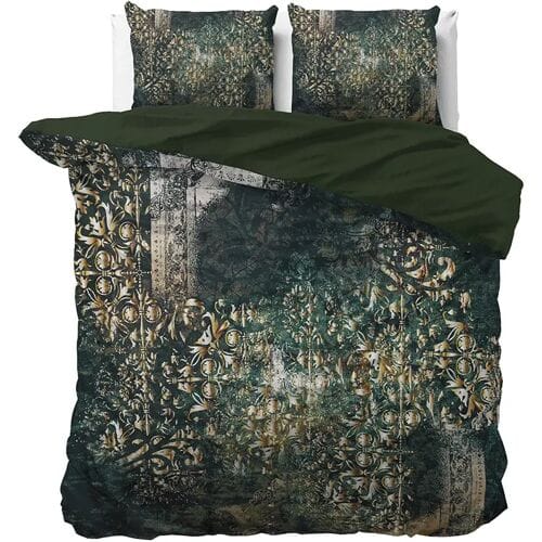 Dreamhouse Dekbedovertrek Nairobi Groen - Eenpersoons 140 x 200/220 cm + 1 kussensloop