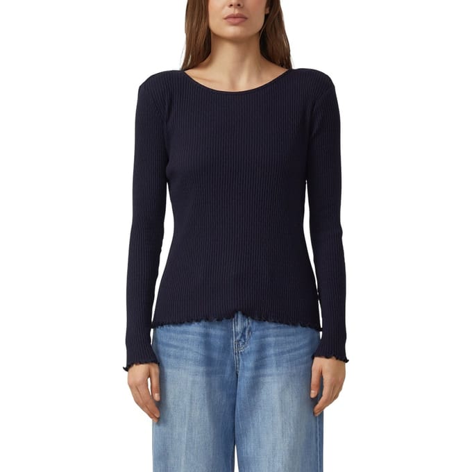 s.Oliver T-shirts Marine Maat: 46 | Longsleeves Outlet | Dames | Blauw