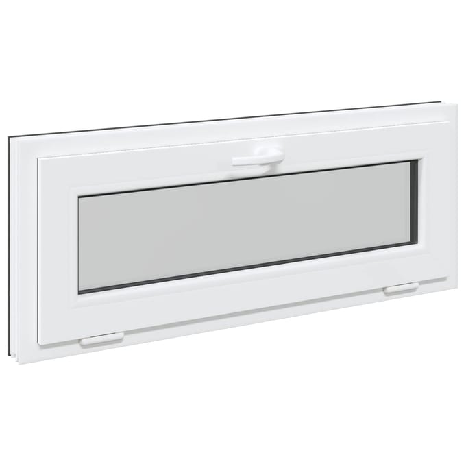 vidaXL - Kleur - binnenkant - kelderraam - Wit - RISOR - 100 - x - 40 - cm