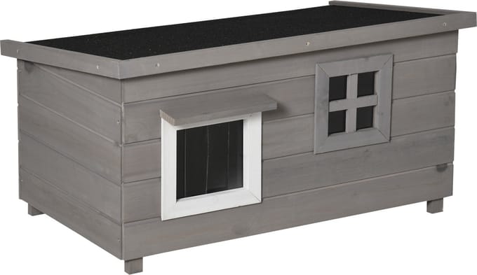 PawHut Kattenhuis met raam D30-503