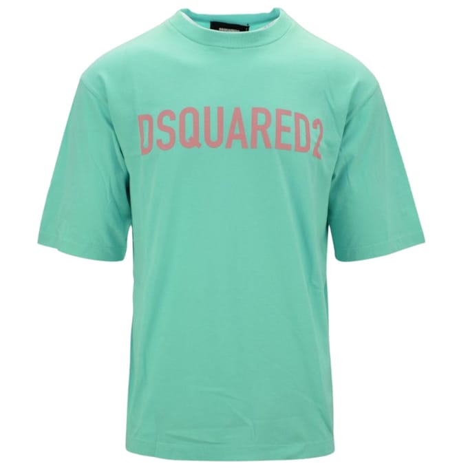 Dsquared2 Loose Fit T-shirt Met Merklogo In Lichtgroen