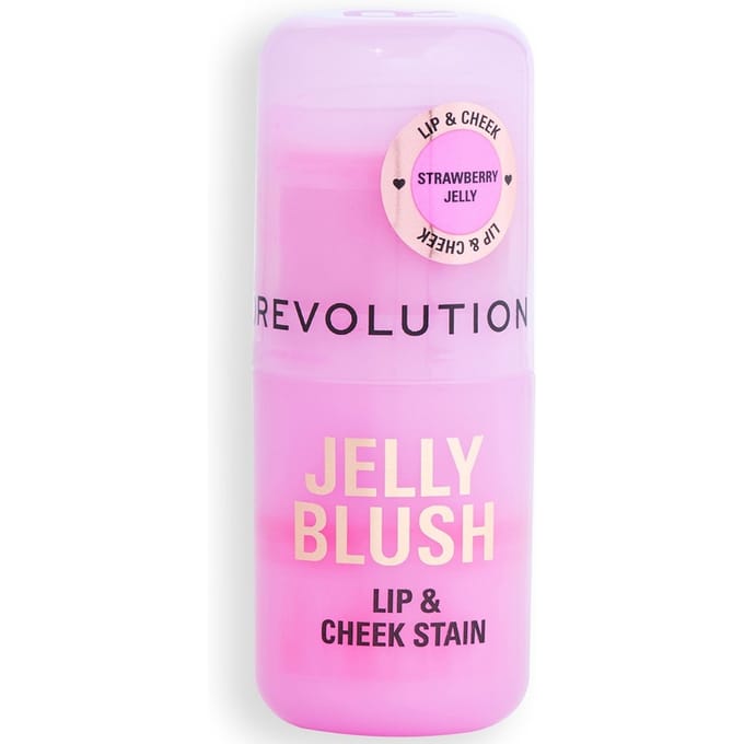 Revolution Jelly Blush Tint Sticks Strawberry Pink 5.5 g