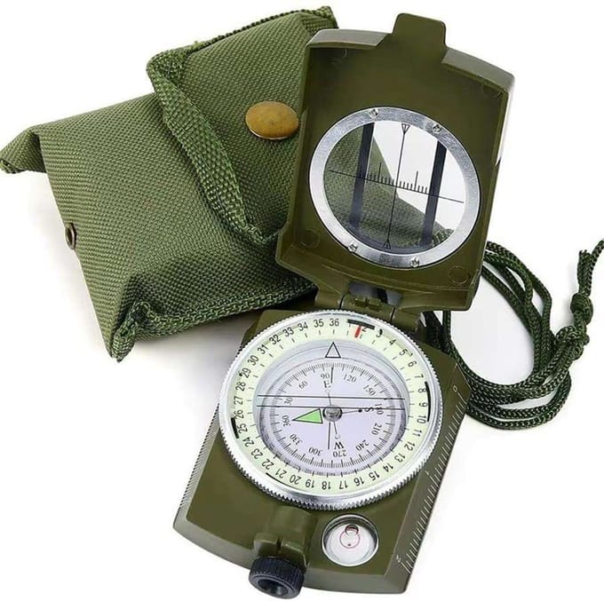 RezReady Multifunctioneel Kompas – Zinklegering met Kaartmeter voor Outdoor