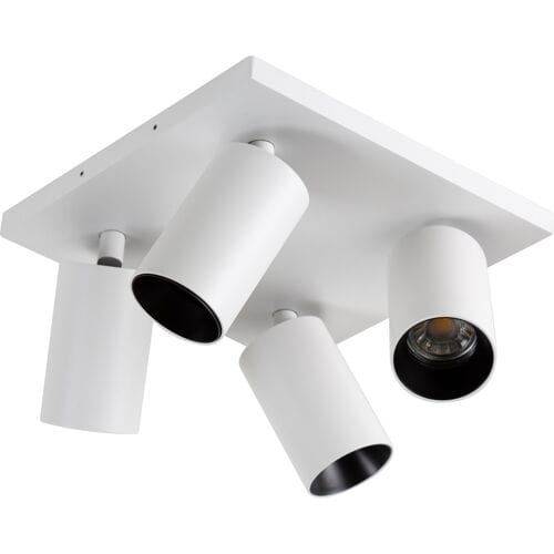 KS Verlichting Mila 4 opbouwspot Wit/Zwart