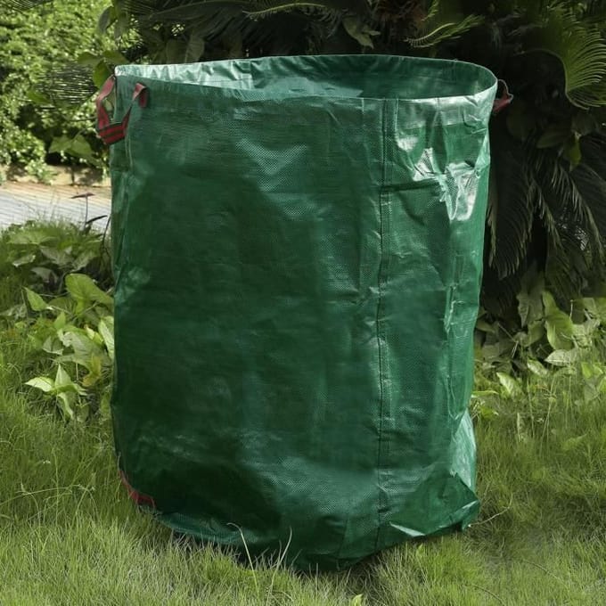 Sacs à déchets de jardin 280L 50kg - LESHP - Feuilles déchets branches - Résistant zwart