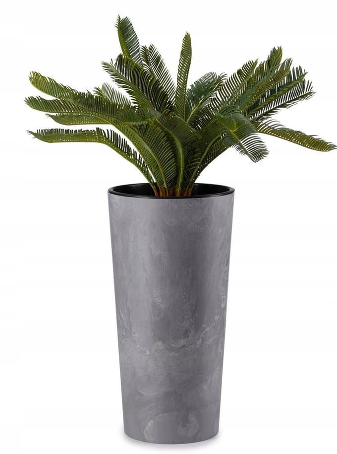 Hoge Betonlook Plantenbak Slank 57x30 cm - Modern & Duurzaam