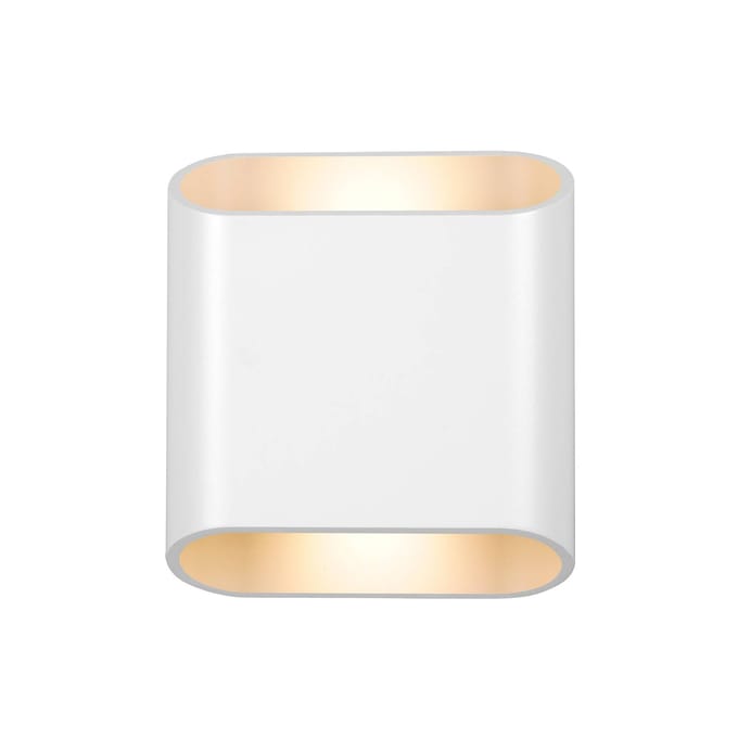 LCD LED buiten wandlamp, wit, up & down, CCT, dimbaar, aluminium, glas