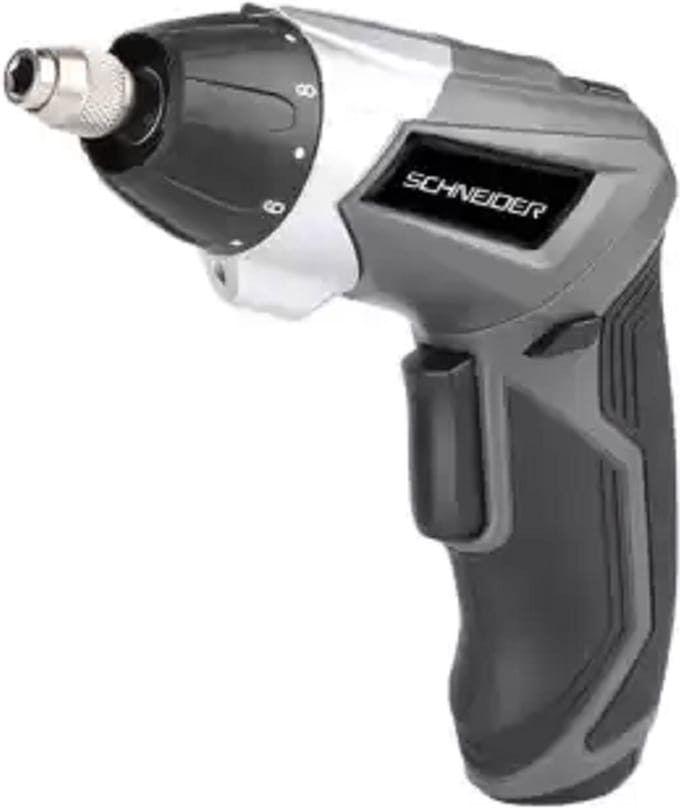 Schneider Lithium-Ion accu schroevendraaier met toebehoren. 3.8 volt, 54bits