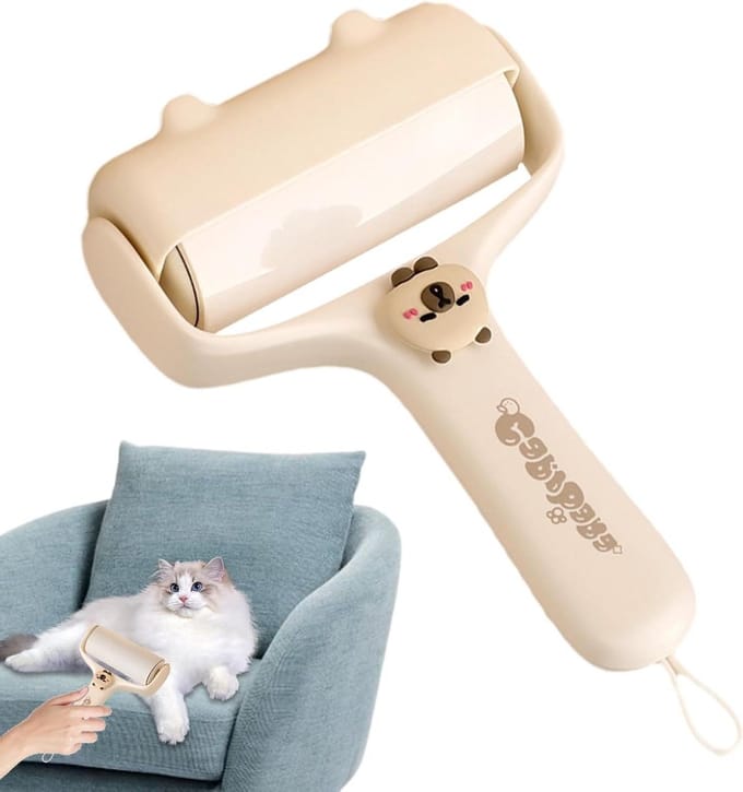 Plakroller Kleding - Haarverwijderaar - Snel Schoonmaken - Compact en Lichtgewicht - 12.5 cm - Capibala