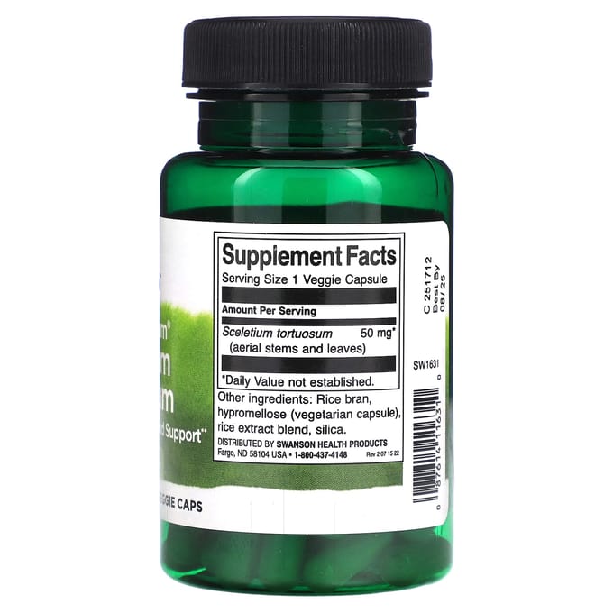 Full Spectrum Skeletal Tortuosum, 50 mg, 60 vegetarische capsules
