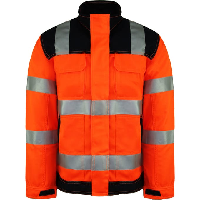 Dickies hoge zichtbaarheid heren oranje werkjas