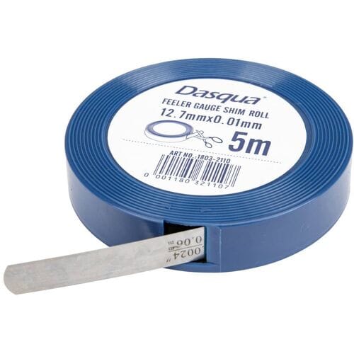 Dasqua 1803-4114 Voelermaatband van gelegeerd staal Dikte: 0,05 mm