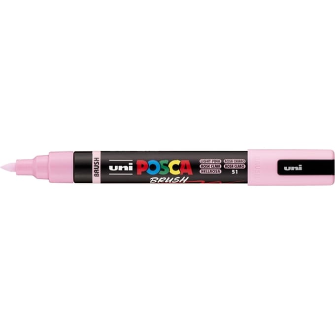Uni Posca Brushmarker PC5BR Lichtroze - Brushpunt 1-4 mm