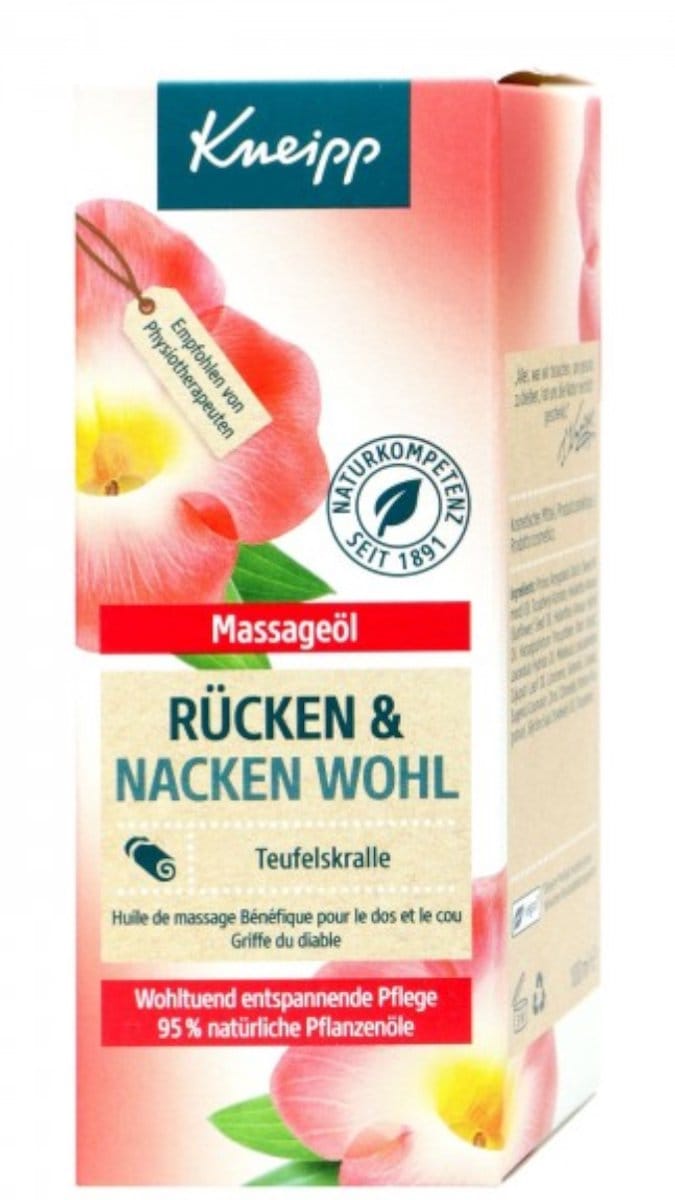 Kneipp Massage olie for Back and neck 100 ml