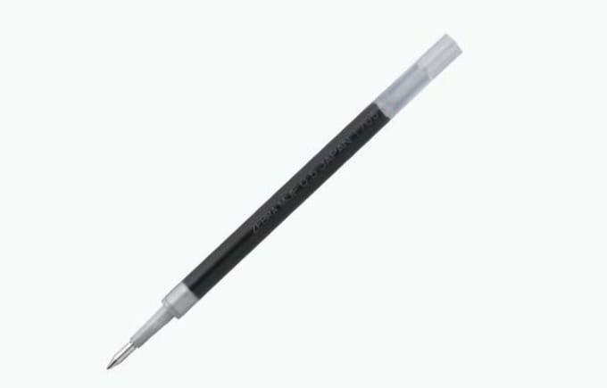 Zebra Sarasa Mark On Gel Pen Refill / Navulling 0.4 Kleur Inkt: Zwart