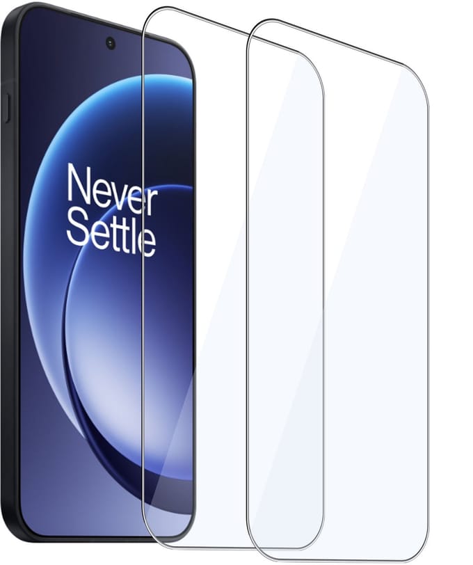 ChiGuard Screenprotector 2x geschikt voor OnePlus 15R Screenprotector - Beschermglas - Curved - GuardCover