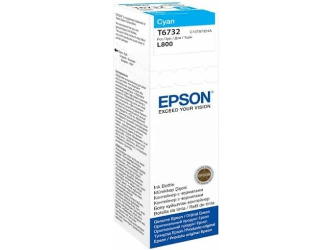 Epson T6732 inktcartridge cyaan (origineel)