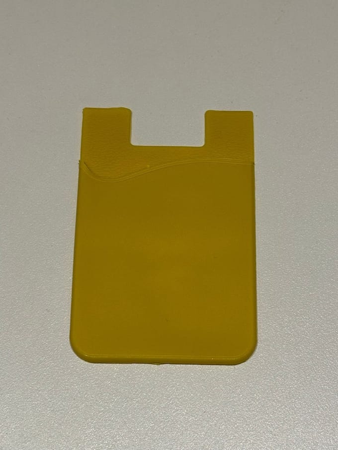 Kaarthouder - kaarthouder pasjes - kaarthouder telefoon - 1 stuks - Geel