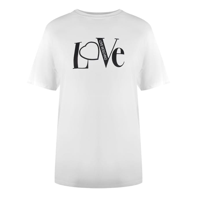 Love Moschino Dames/dames Katoenen T-shirt (Wit)