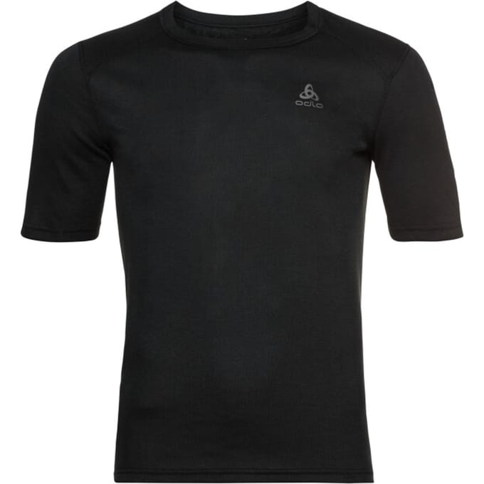 Odlo Active Warm Plus Top Crew Neck S/S Men, zwart Maat S