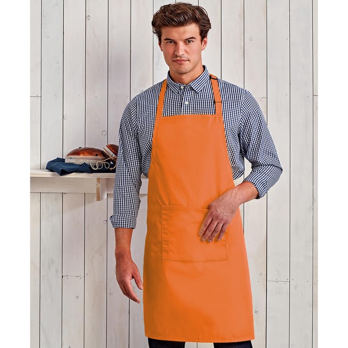 Premier Dames/Dames Kleuren Bipschort Met Zak / Werkkleding (Terracotta)