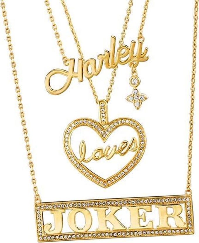 DC Comics: Harley Quinn Loves The Joker Necklace Set