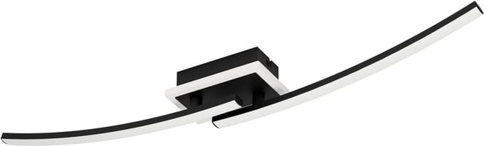EGLO Lungolago Plafondlamp - LED - 74 cm - Zwart|Wit - Dimbaar